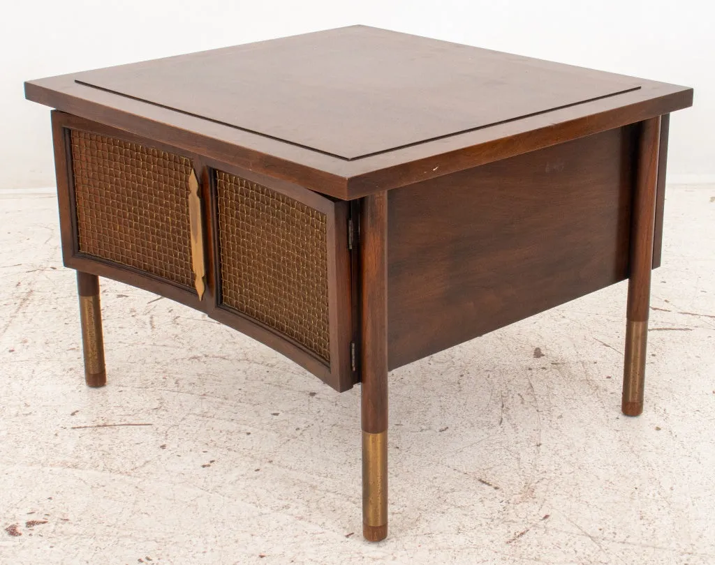 Midcentury Lamp Table - Cabinet