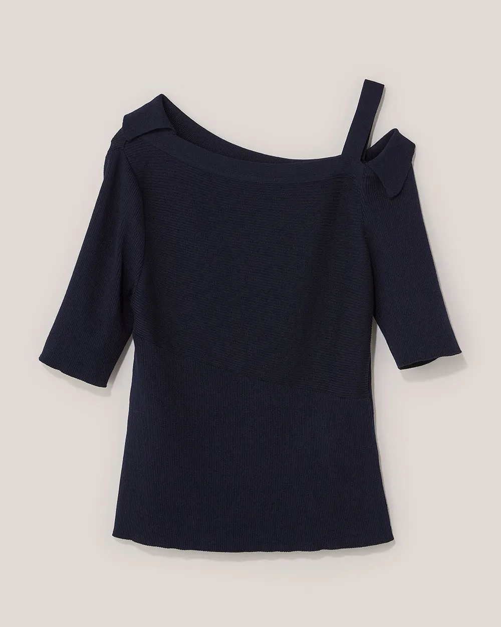 Navy Serena Knit Top