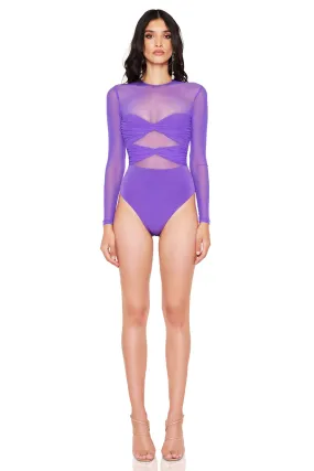 Nookie Intrigue Bodysuit - Purple