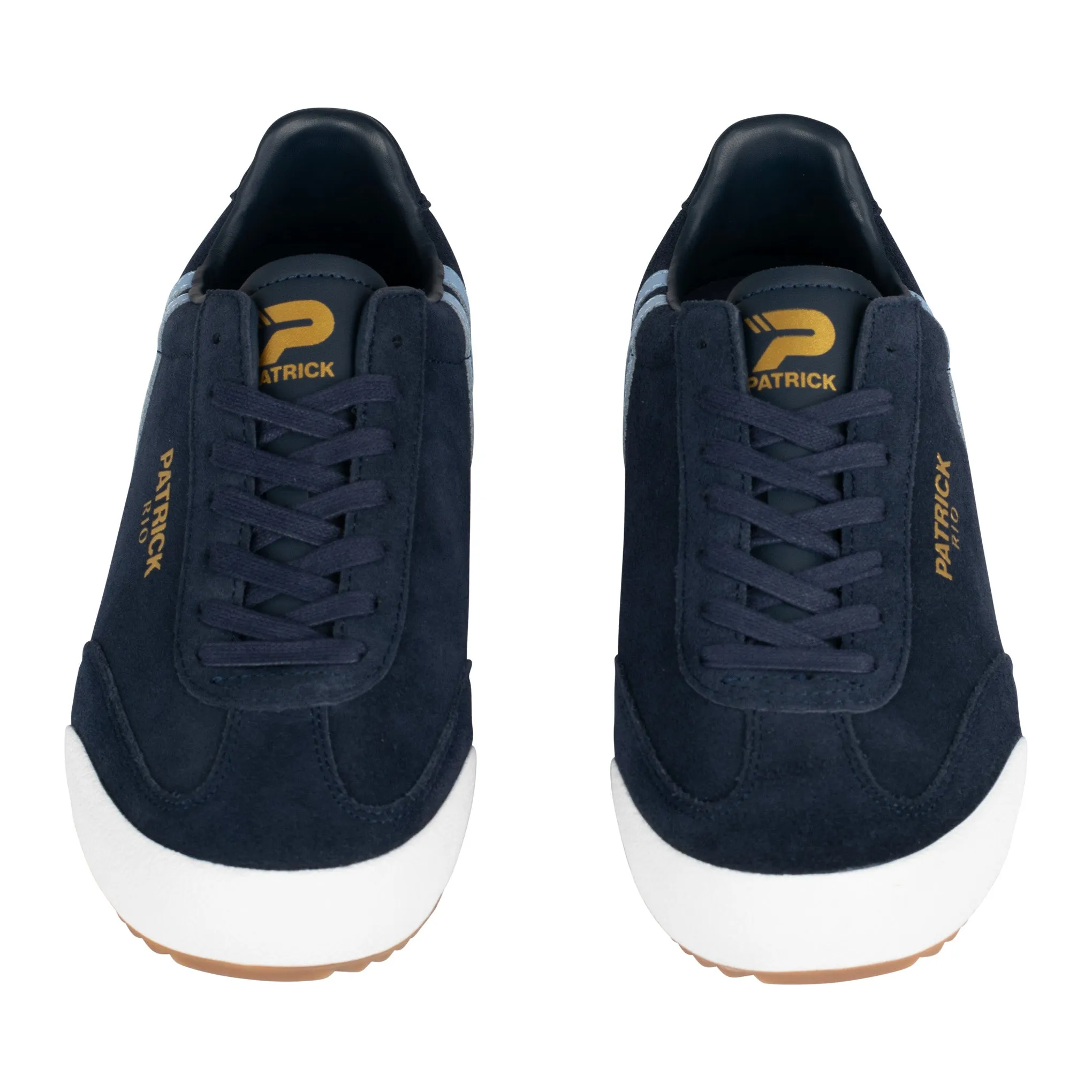 Patrick Rio Suede Trainers Navy/Sky