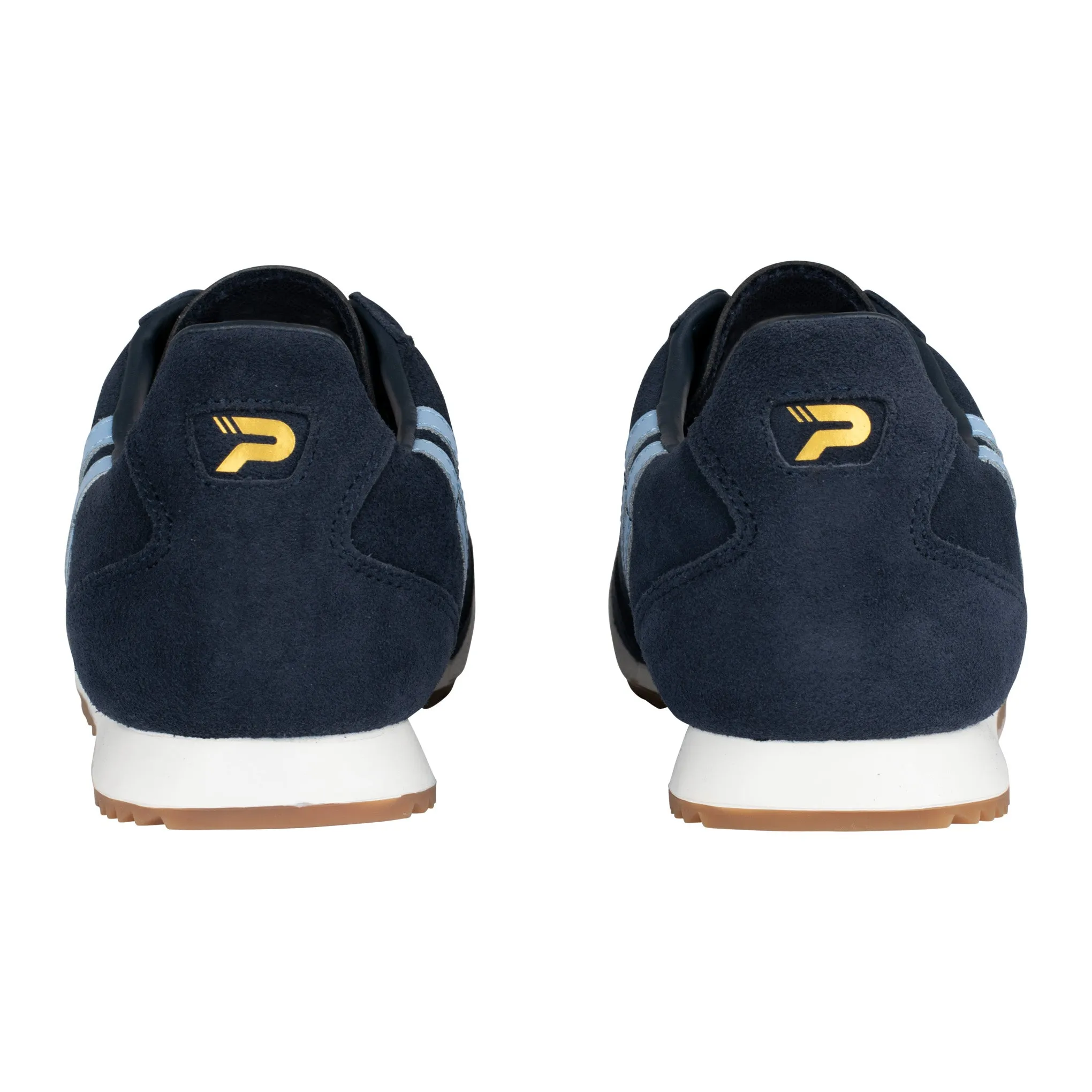 Patrick Rio Suede Trainers Navy/Sky