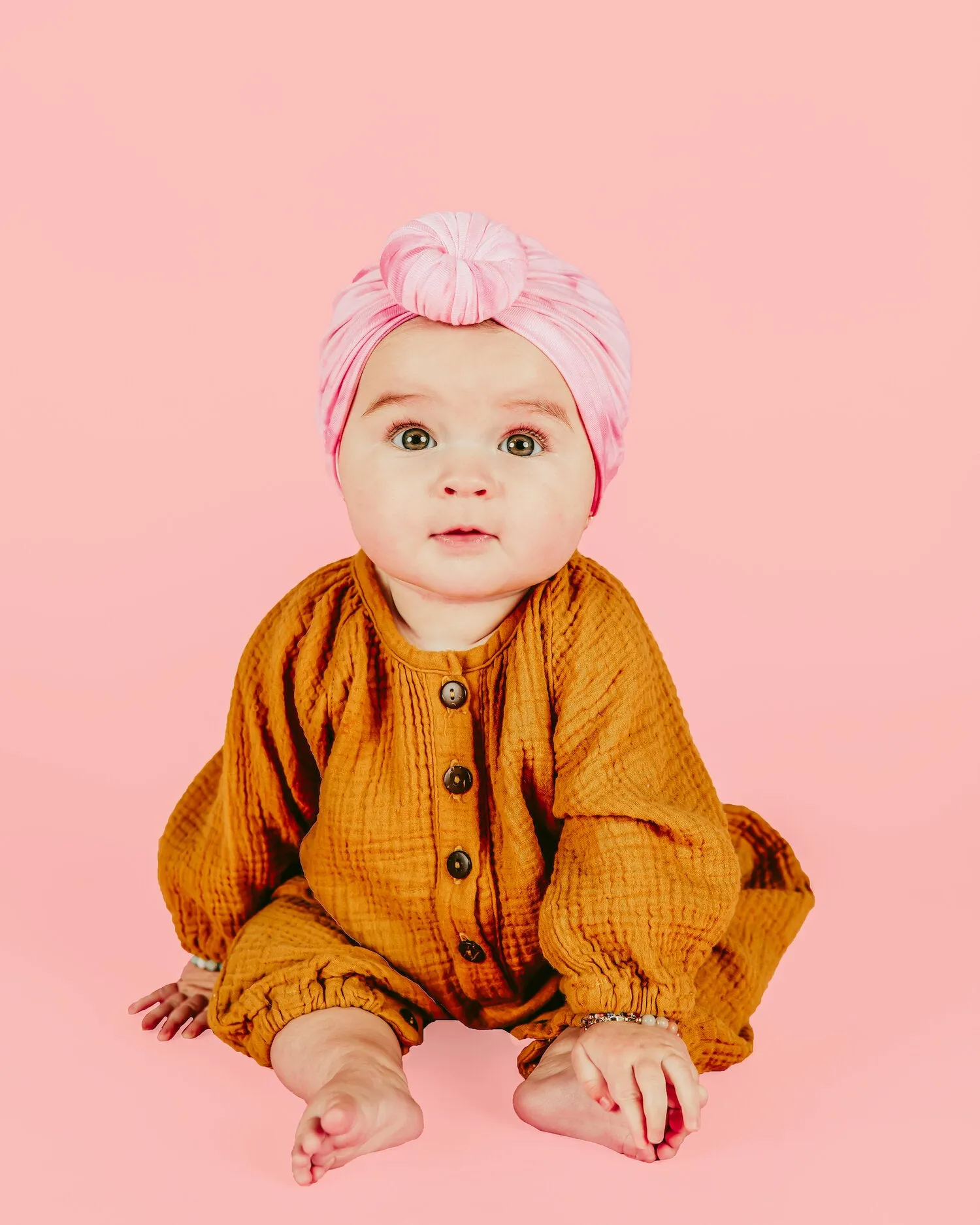 Pink Tie Dye Top Knot