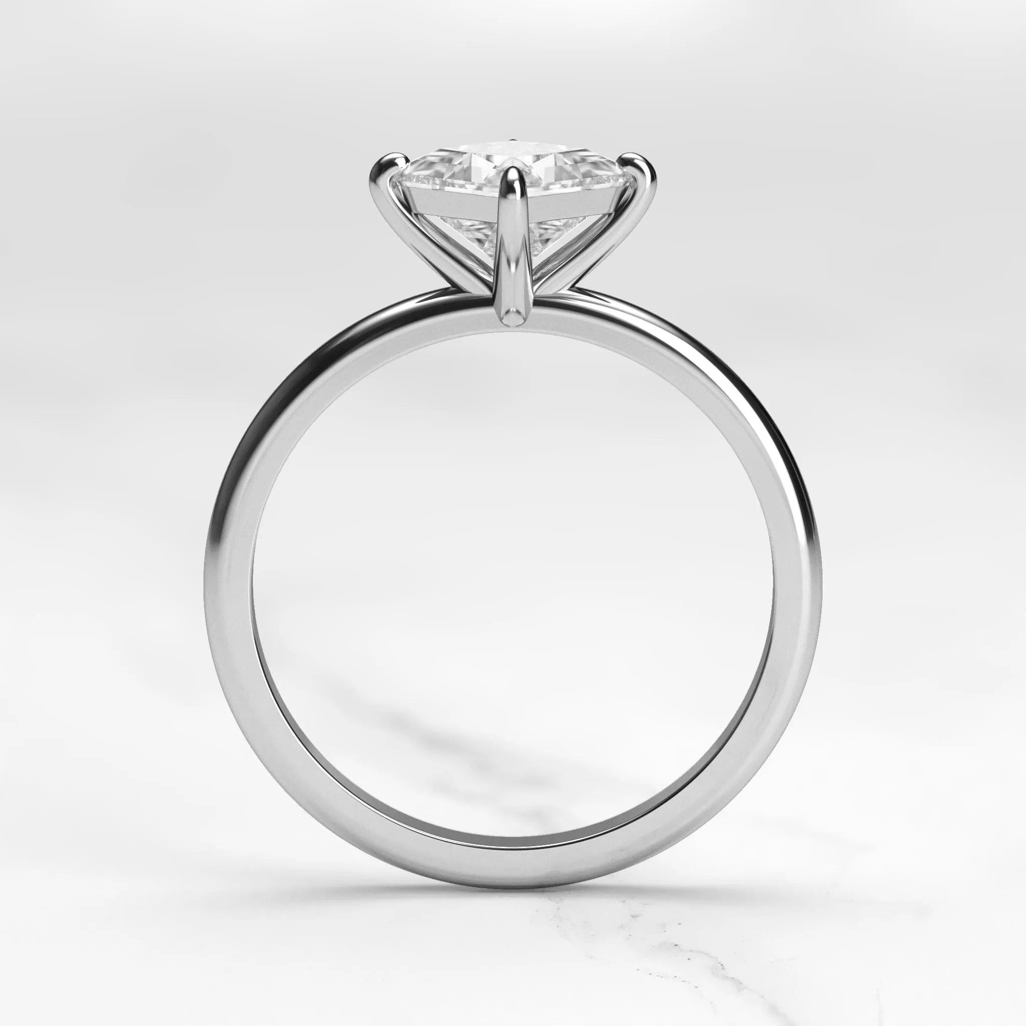 Princess Solitaire Diamond Ring