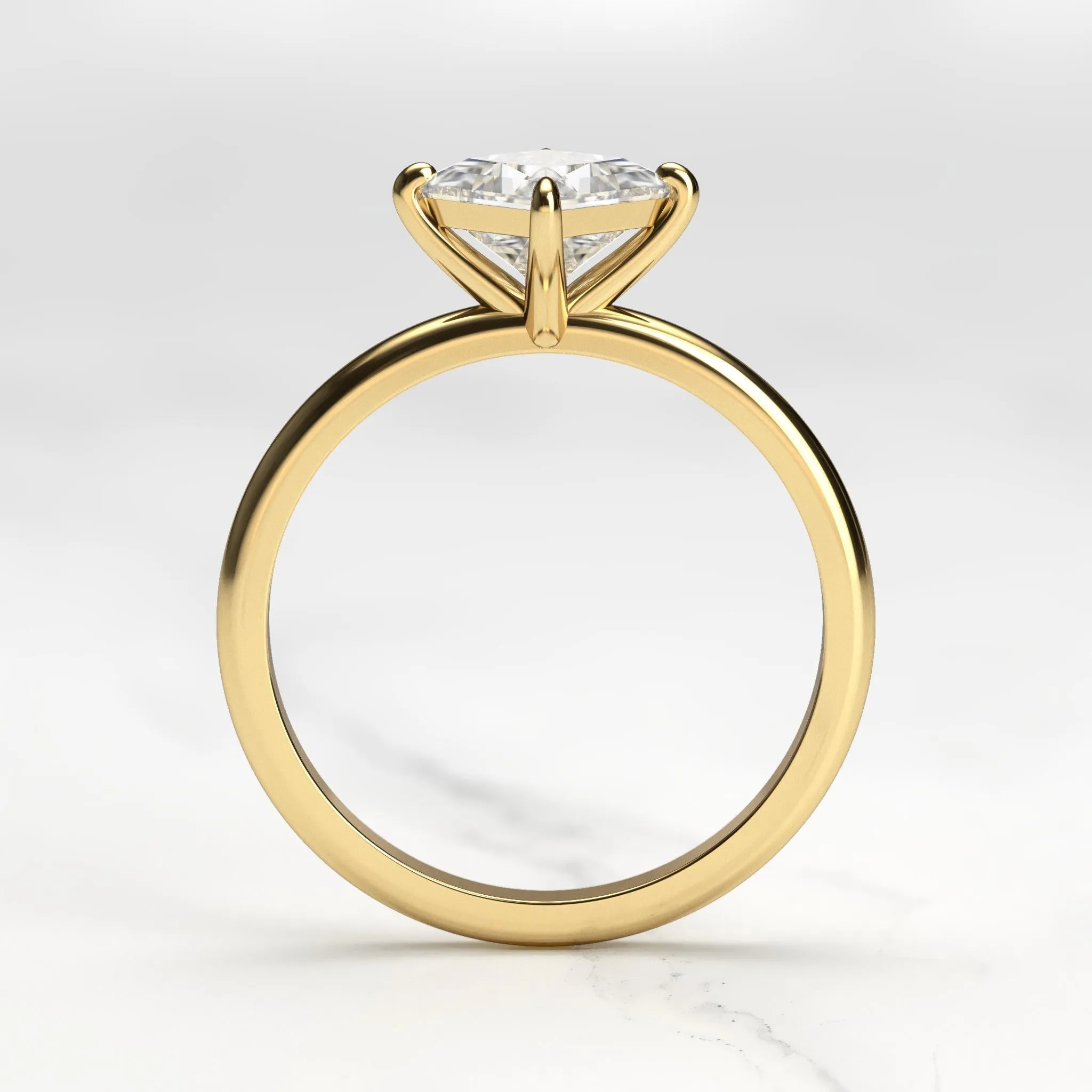 Princess Solitaire Diamond Ring