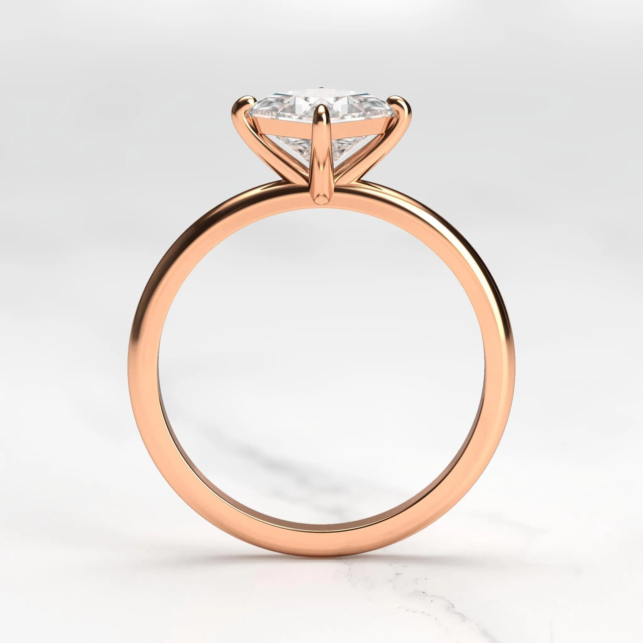 Princess Solitaire Diamond Ring