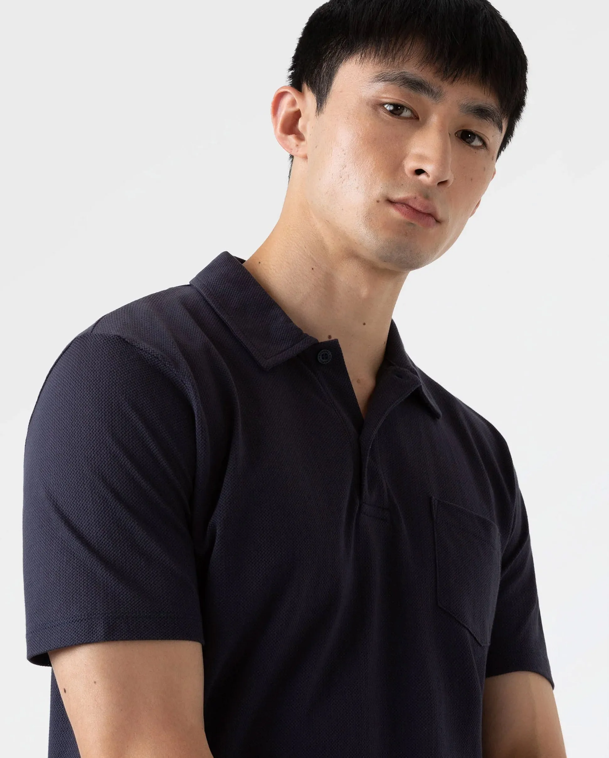 RIVIERA POLO SHIRT / NAVY