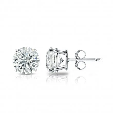 Round Diamond Studs 0.75 CT