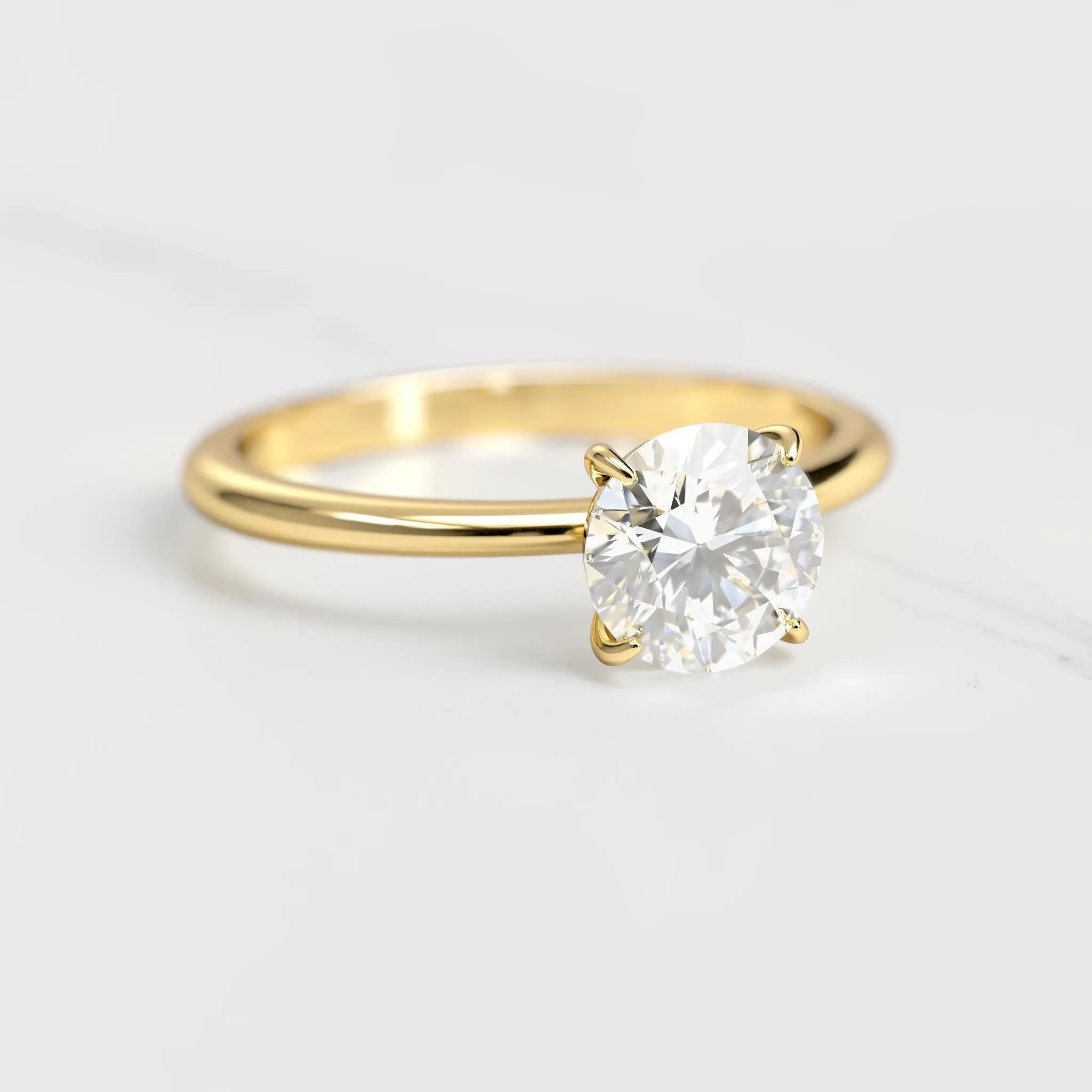 Round Solitaire Diamond Ring