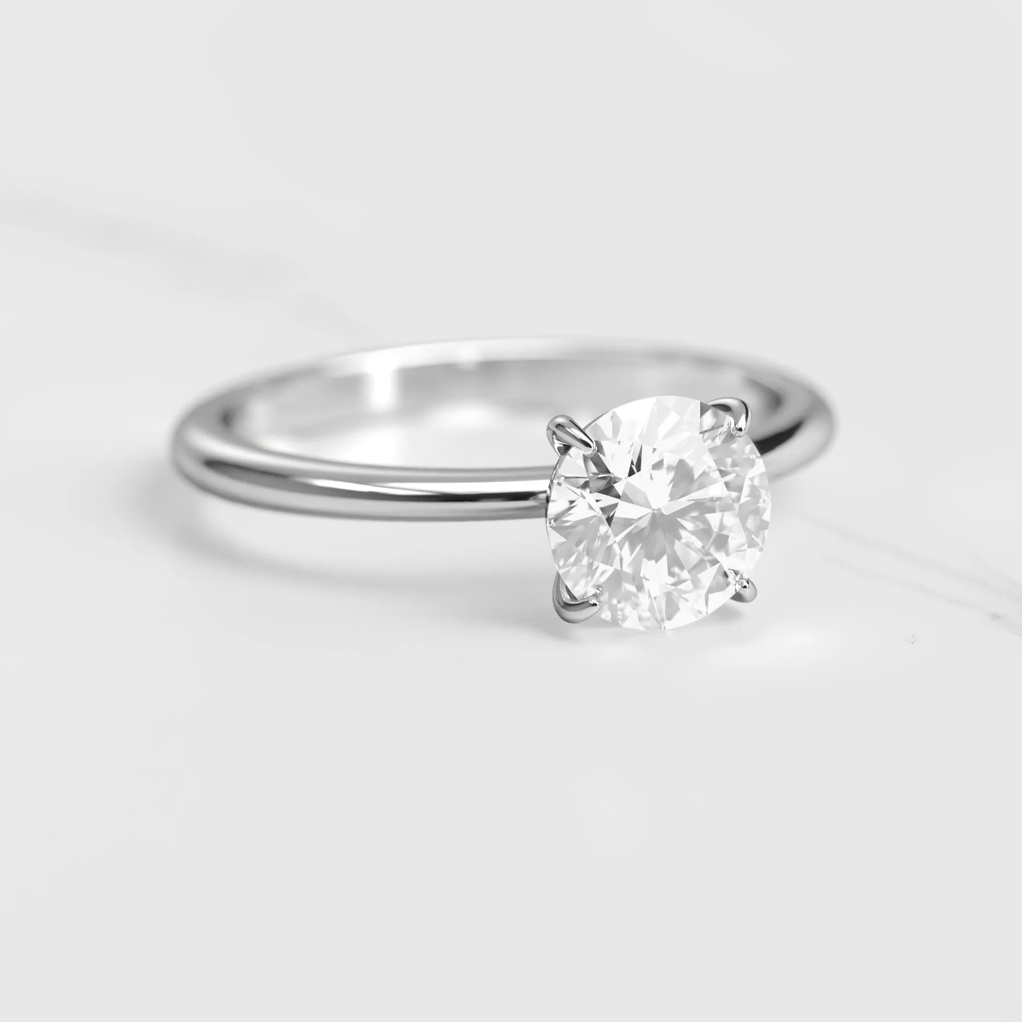 Round Solitaire Diamond Ring