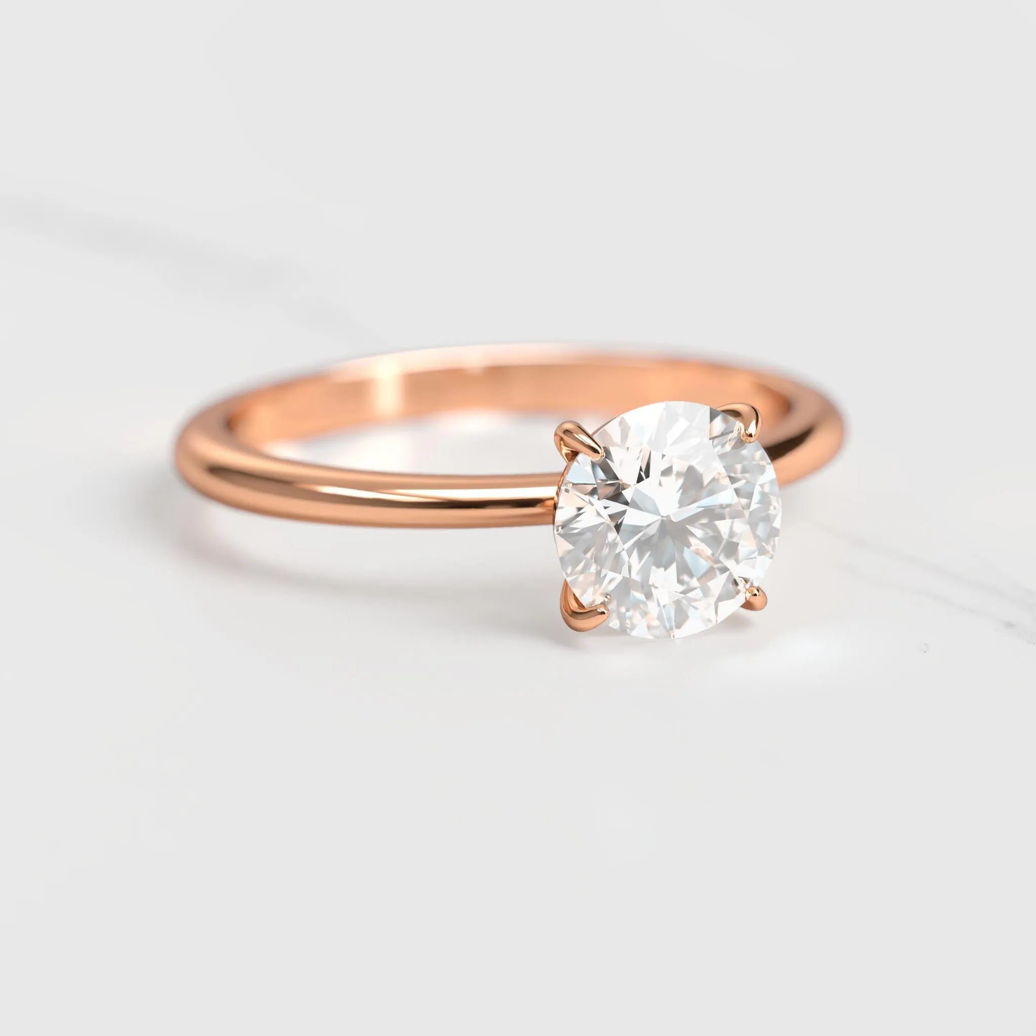 Round Solitaire Diamond Ring