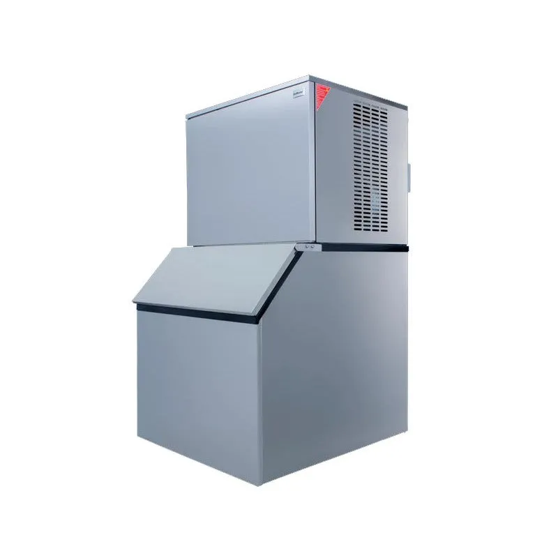 SnoMaster - 250Kg/24Hr Commercial Square Block Type Ice-Maker - Stainless Steel (Including 160Kg Storage Bin)