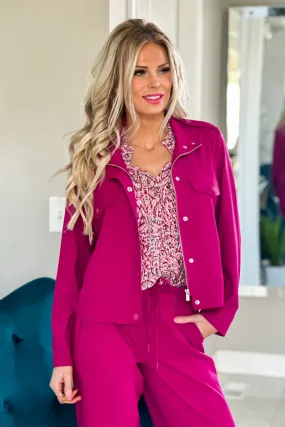 Tammy Liverpool Jacket : Fuchsia