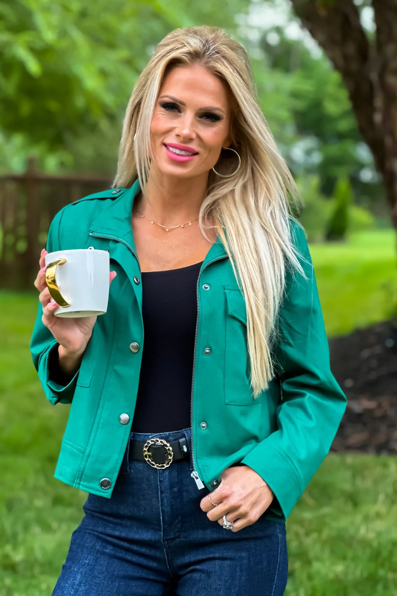 Tammy Liverpool Jacket : Green