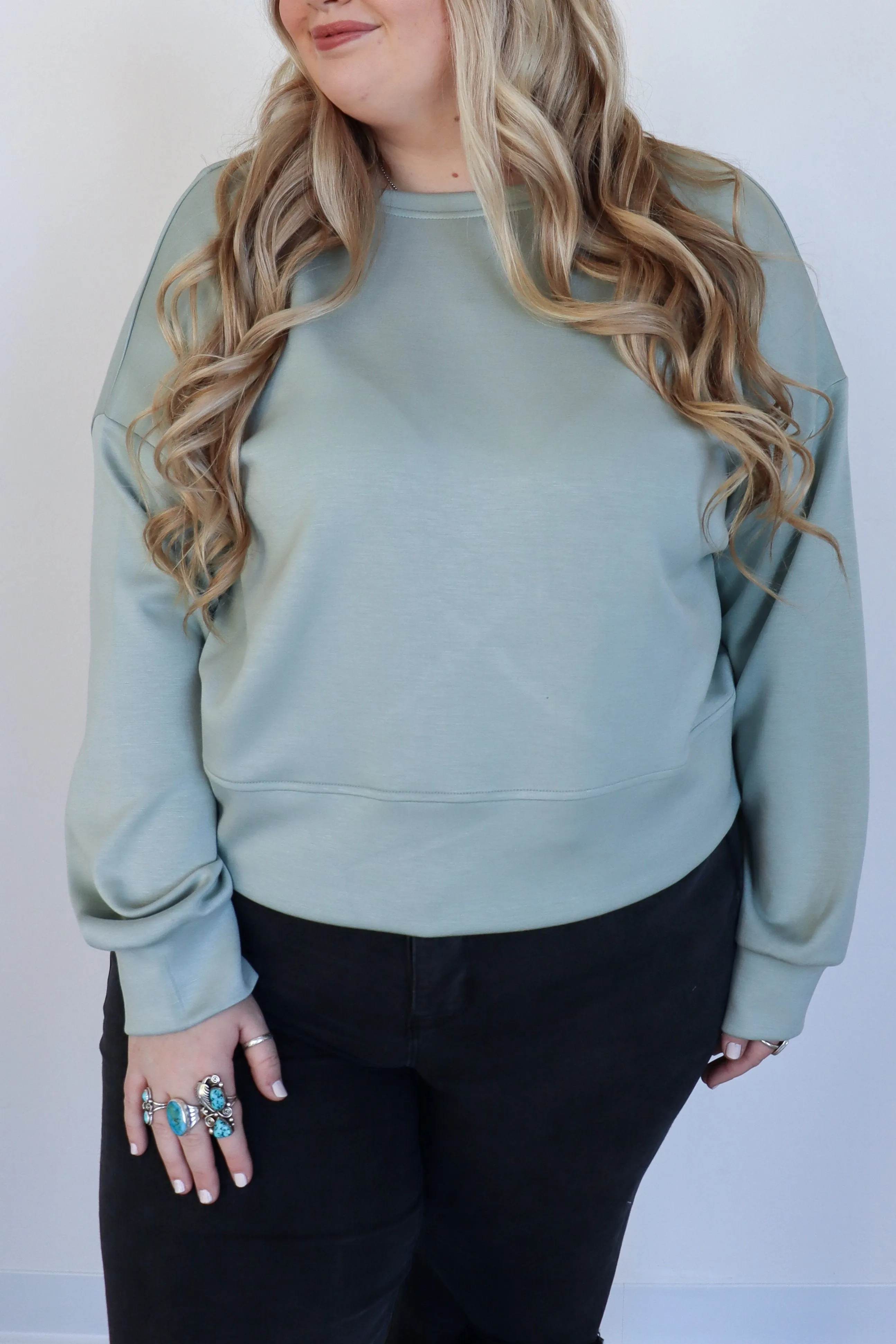 The Cloud Open Back Sweater