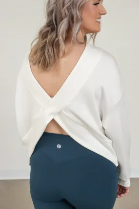 The Cloud Open Back Sweater