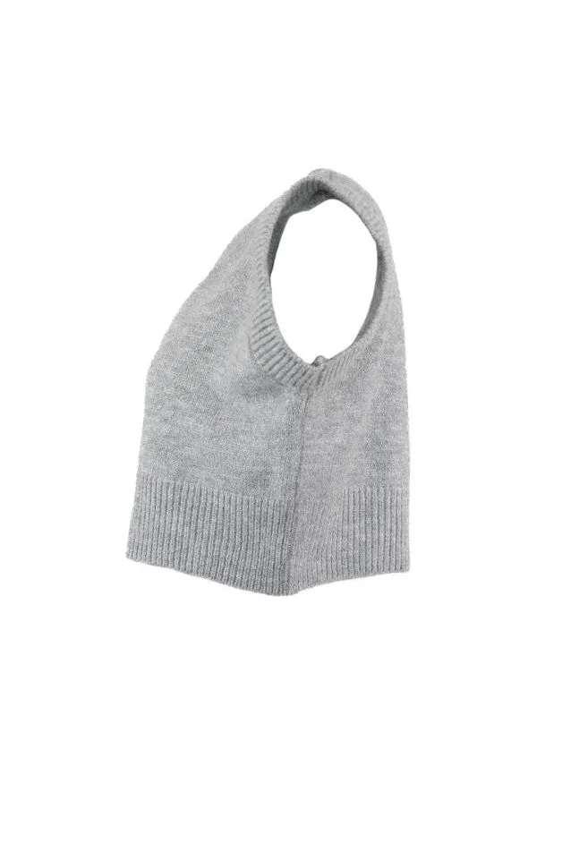 THEO the Label - Pallas Cropped Knit Gilet Vest