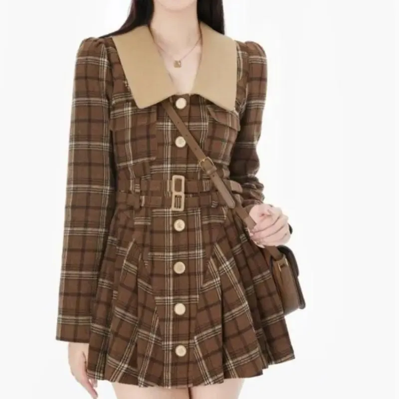 Vintage Plaid Dress