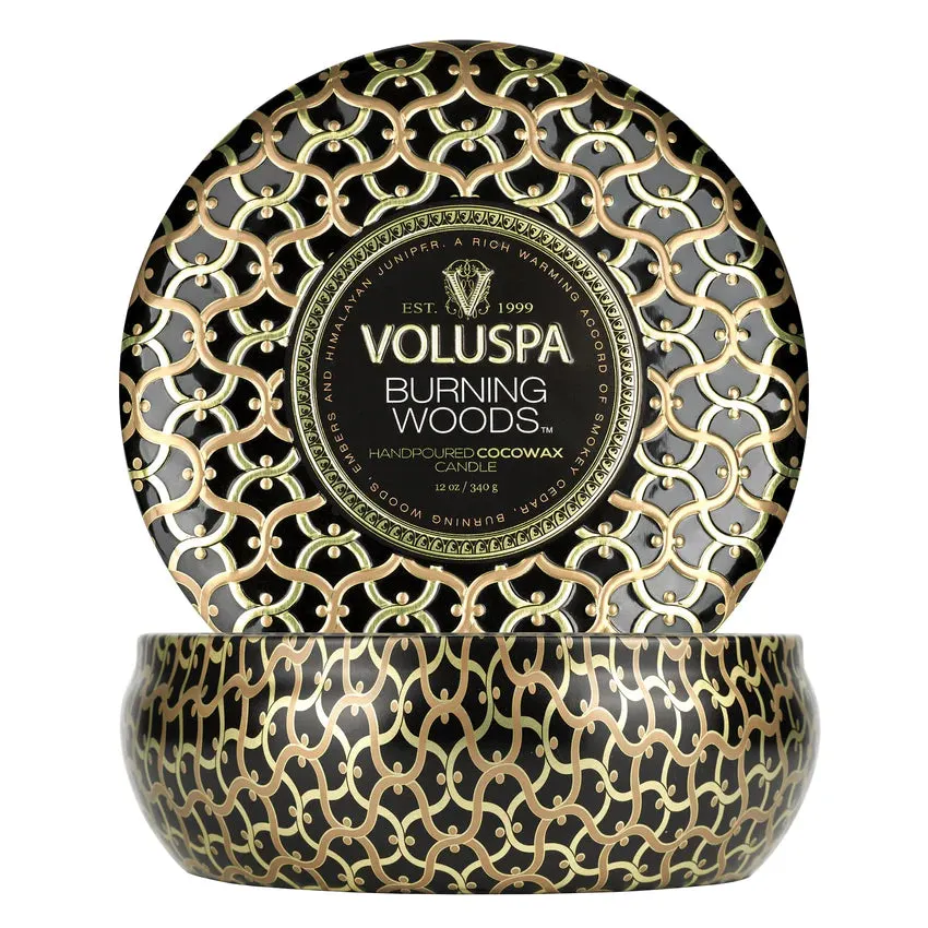 Voluspa ‘Burning Woods 3 Wick Tin’