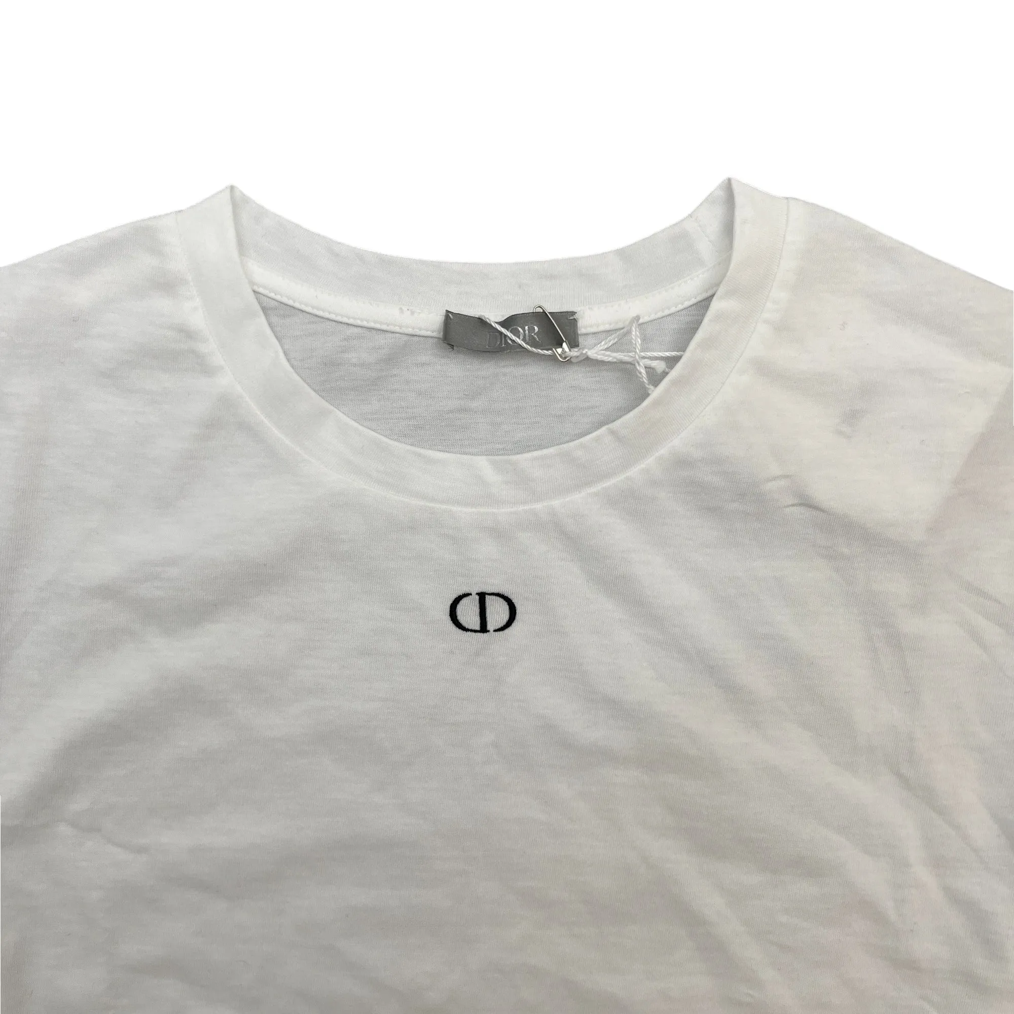 Women's Embroidered Cd T-Shirt White Size M